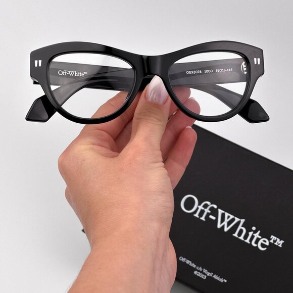 Off-White STYLE 76 Women Eyeglasses Black Square | Model OERJ076 1000 - Picture 2 of 9